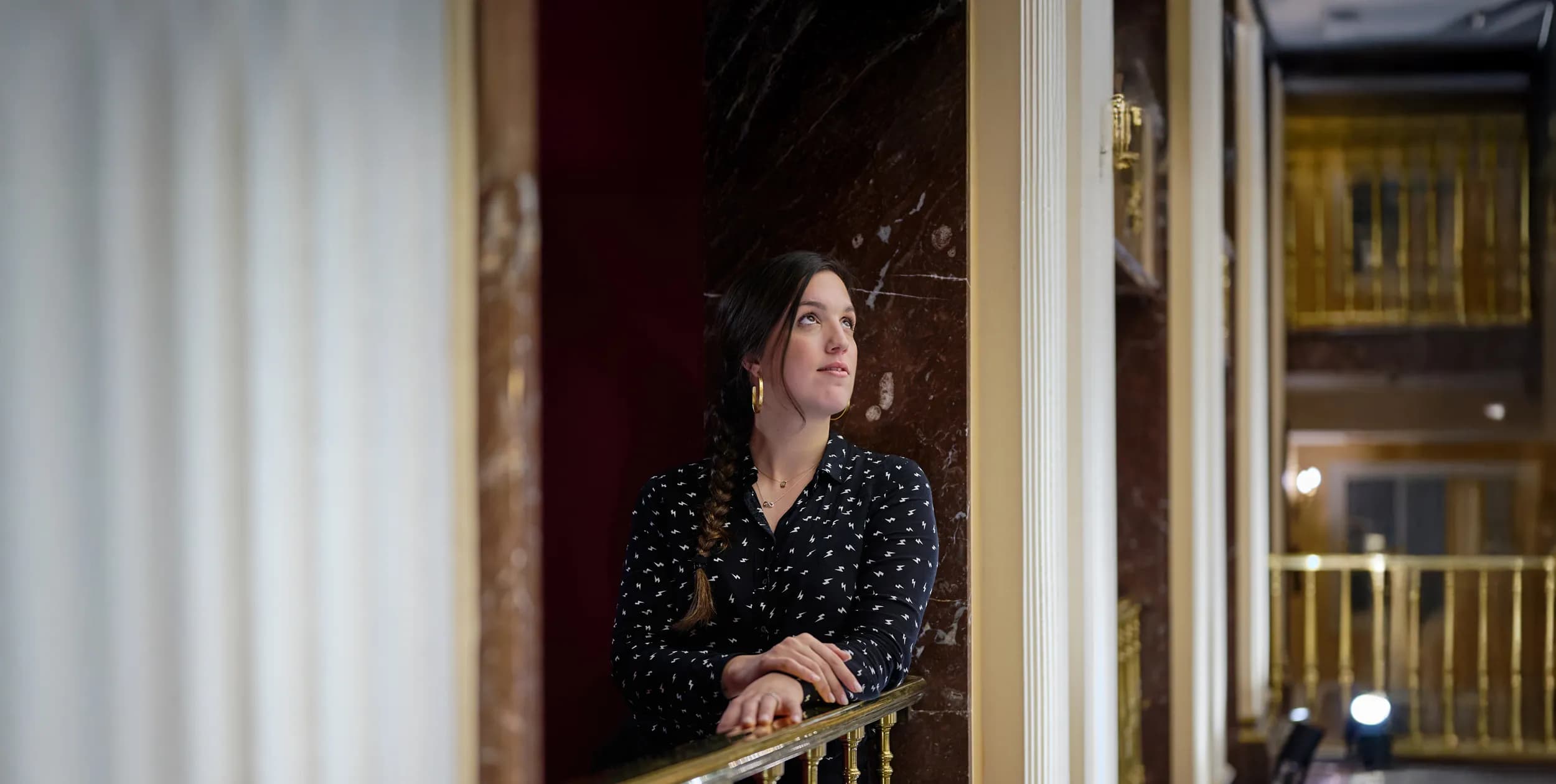 Paula en el teatro